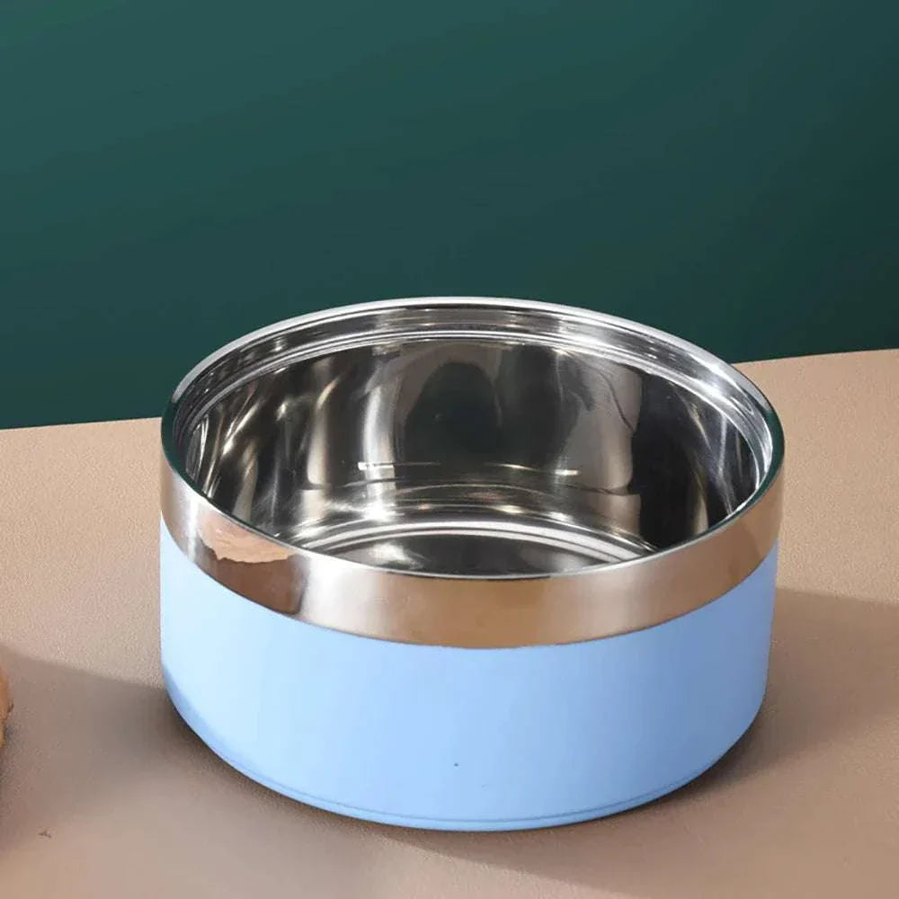 sky blue dog bowl