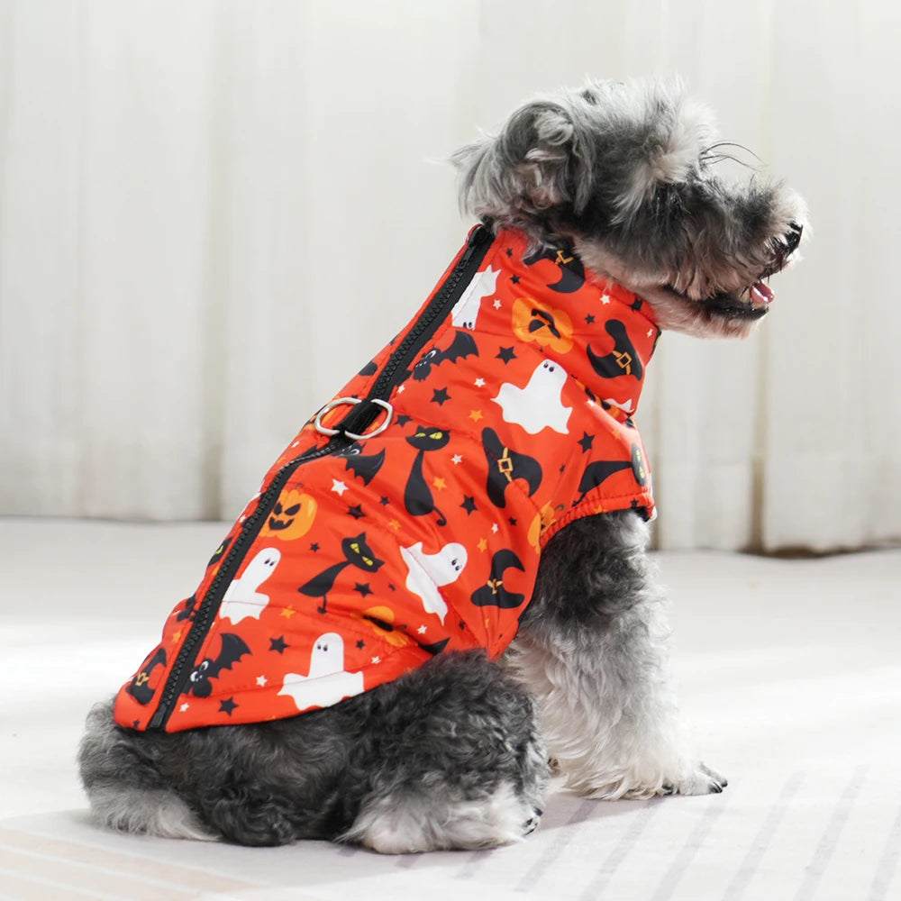 Halloween Dog Coat – Pumpkins, Ghosts & Spooky Designs | 6 Sizes
