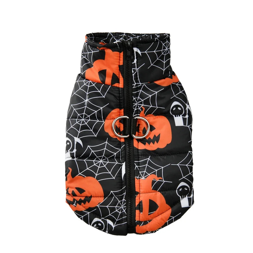 Halloween Dog Coat – Pumpkins, Ghosts & Spooky Designs | 6 Sizes