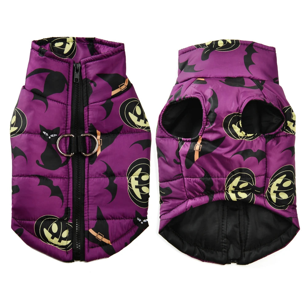 Halloween Dog Coat – Pumpkins, Ghosts & Spooky Designs | 6 Sizes