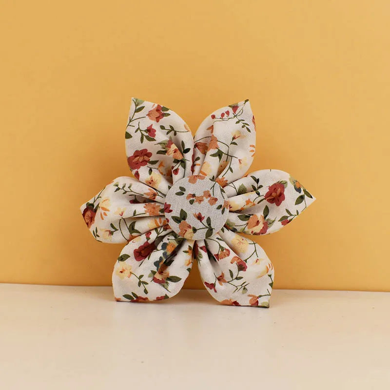 Luxury floral pet accessory, part of the Springtime Bloom Collection, featuring an elegant flower design for dogs.