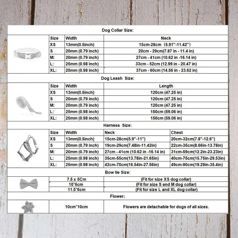 Dog Collar - size chart