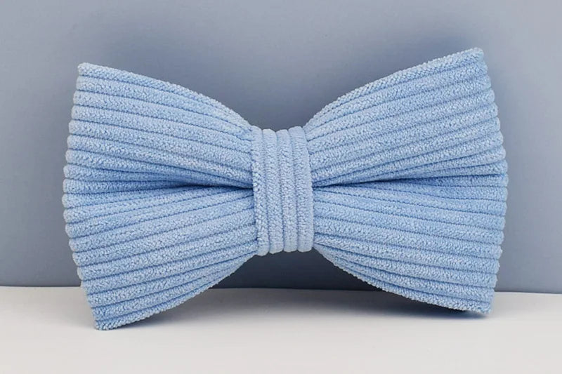 Personalised Blue Corduroy Dog Set – Choose Collar, Harness, Lead or Full Bundle