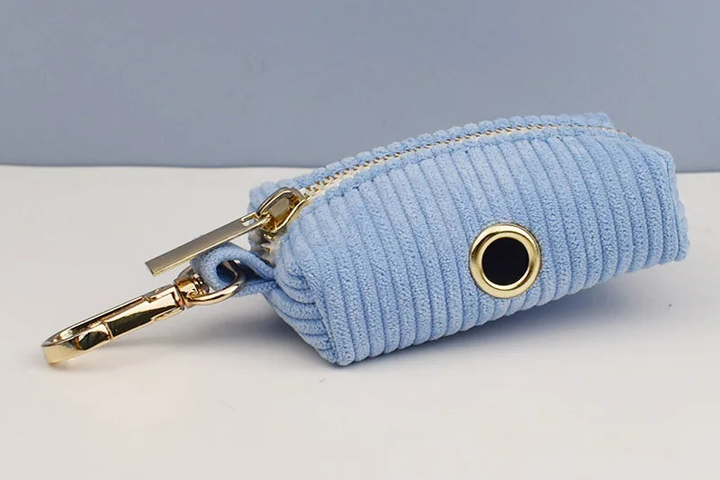 Personalised Blue Corduroy Dog Set – Choose Collar, Harness, Lead or Full Bundle