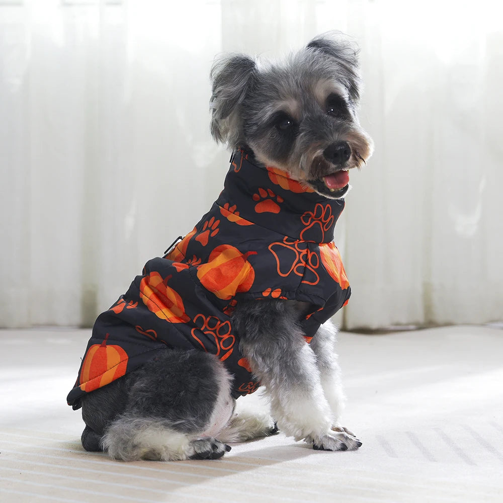 Halloween Dog Coat – Pumpkins, Ghosts & Spooky Designs | 6 Sizes