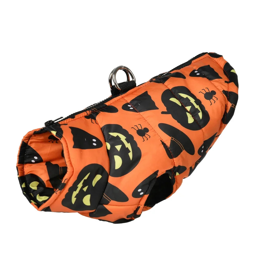 Halloween Dog Coat – Pumpkins, Ghosts & Spooky Designs | 6 Sizes