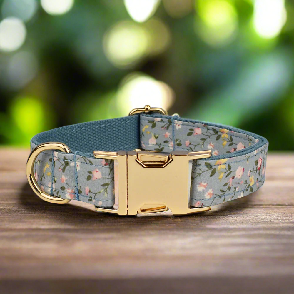 Country Floral Dog Collar - collar only