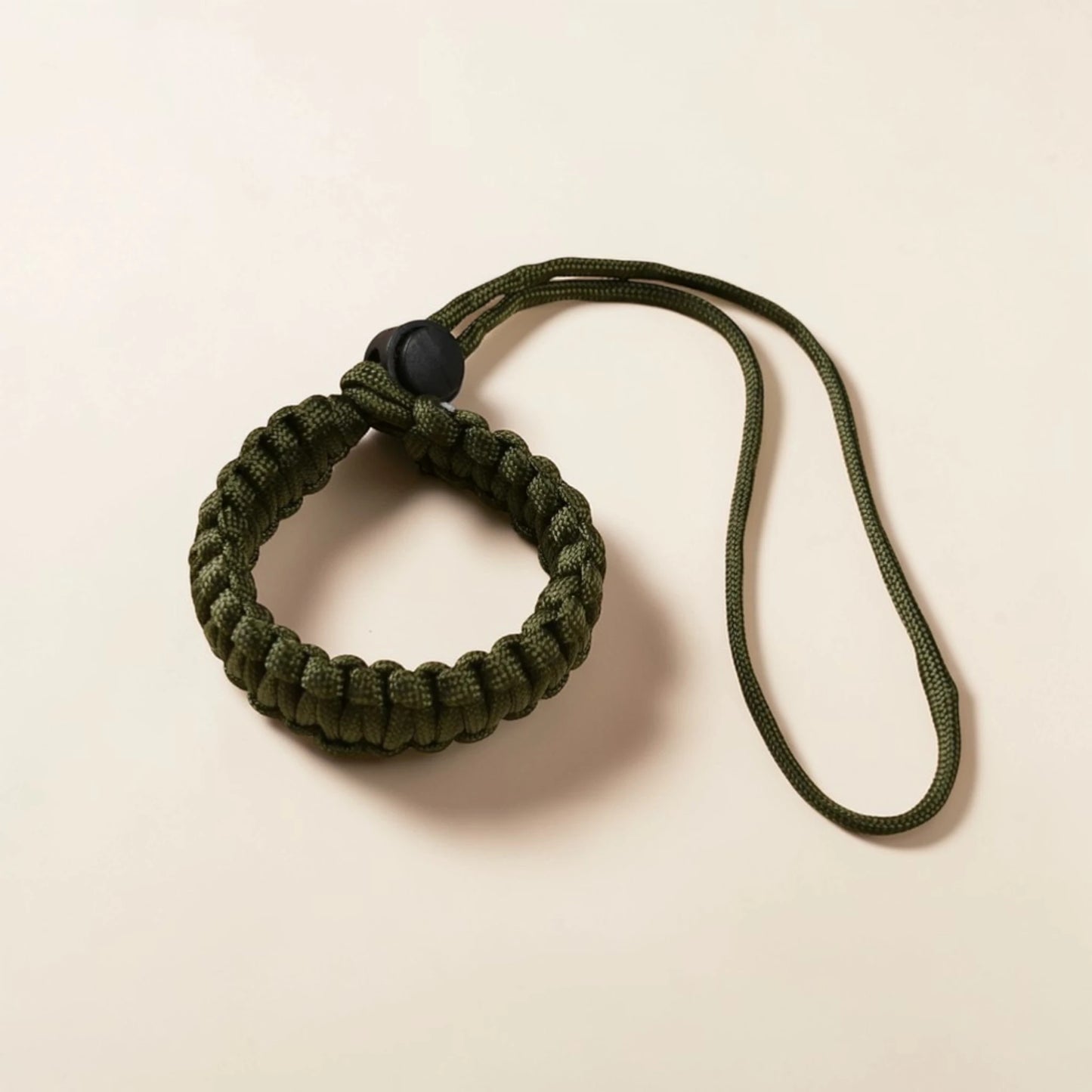 Green dog lead safety strap