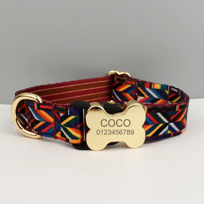 personalised dog collar with nameplate - Global Inspirations
