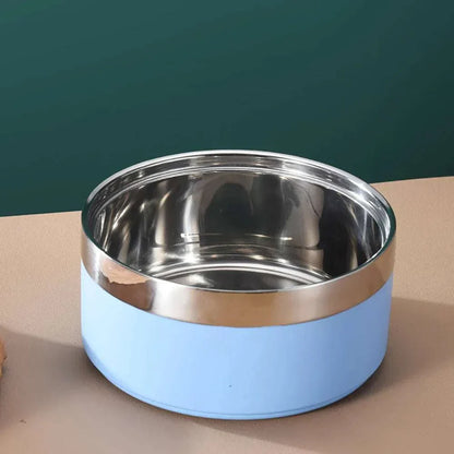 sky blue dog bowl