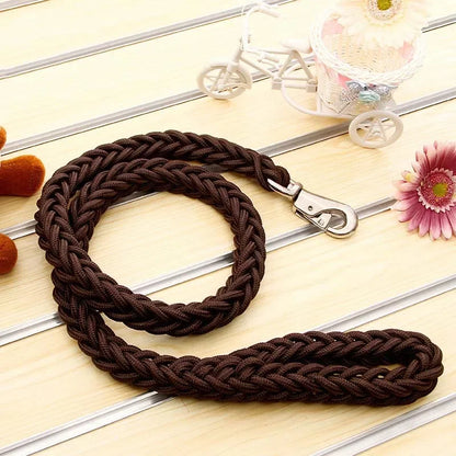 Heavy-Duty Braided Rope Dog Lead (S–XL, up to 60 kg)