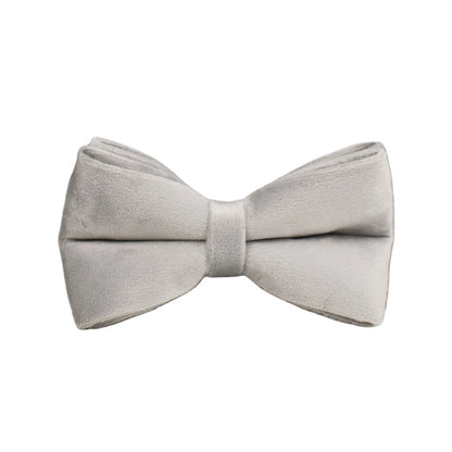 Handmade Velvet Fabric Collection | Engravable | Luxury Dog Accessories | Grey