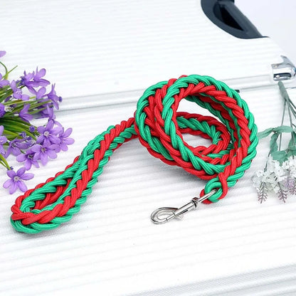 Heavy-Duty Braided Rope Dog Lead (S–XL, up to 60 kg)