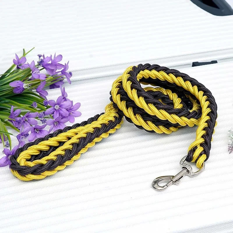 Heavy-Duty Braided Rope Dog Lead (S–XL, up to 60 kg)