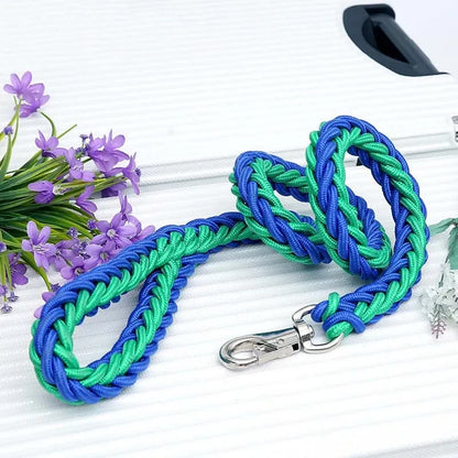 Heavy-Duty Braided Rope Dog Lead (S–XL, up to 60 kg)