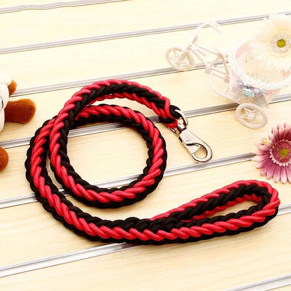 Heavy-Duty Braided Rope Dog Lead (S–XL, up to 60 kg)