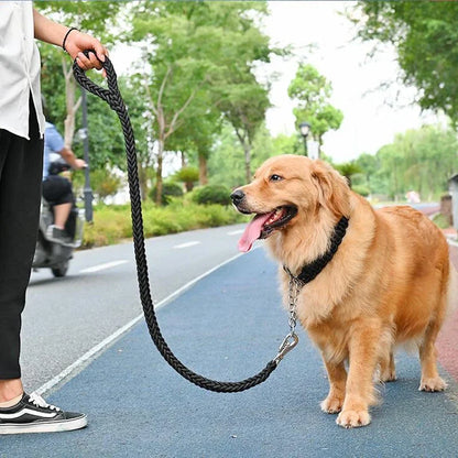 Heavy-Duty Braided Rope Dog Lead (S–XL, up to 60 kg)