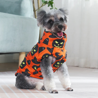Halloween Dog Coat – Pumpkins, Ghosts & Spooky Designs | 6 Sizes