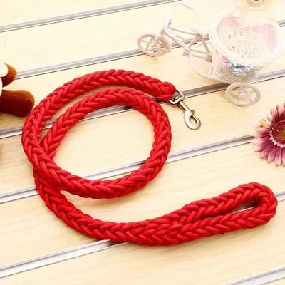 Heavy-Duty Braided Rope Dog Lead (S–XL, up to 60 kg)
