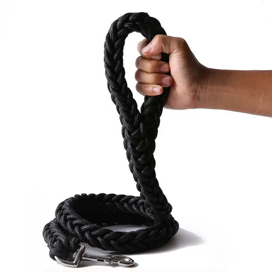 Heavy-Duty Braided Rope Dog Lead (S–XL, up to 60 kg)