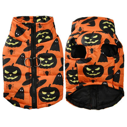 Halloween Dog Coat – Pumpkins, Ghosts & Spooky Designs | 6 Sizes