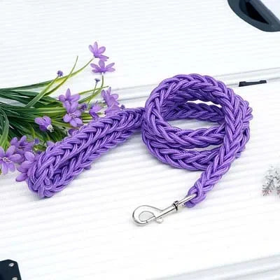 Heavy-Duty Braided Rope Dog Lead (S–XL, up to 60 kg)