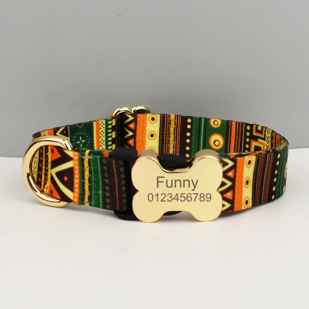 personalised dog collar with nameplate - Global Inspirations