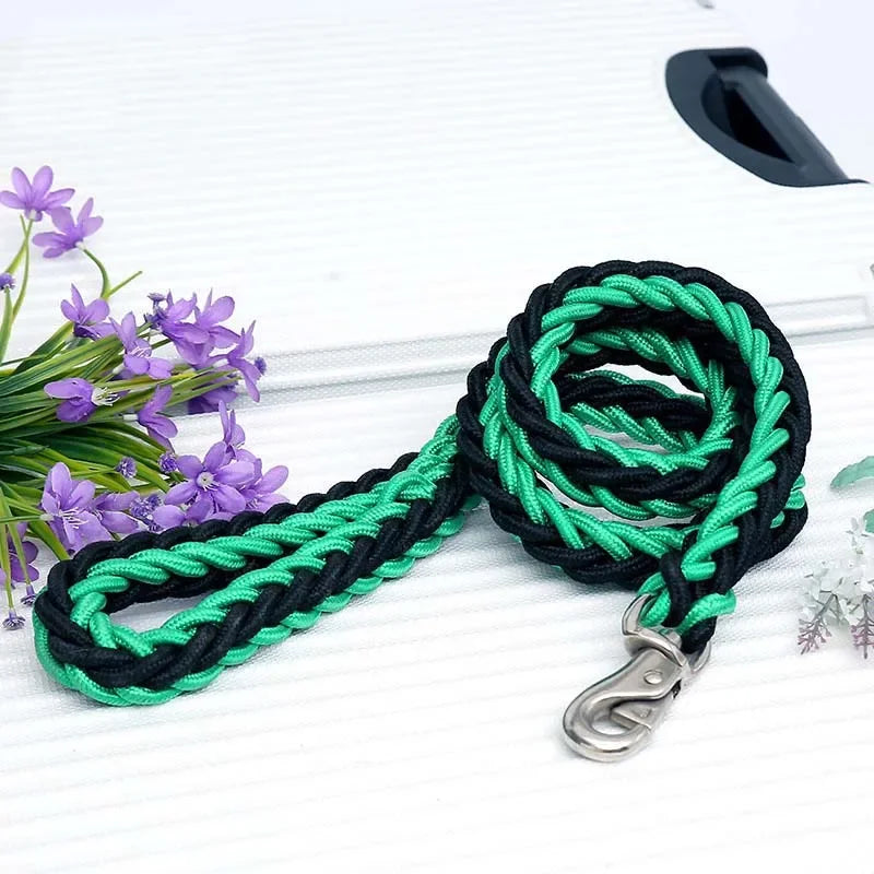 Heavy-Duty Braided Rope Dog Lead (S–XL, up to 60 kg)