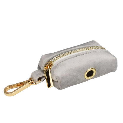 Handmade Velvet Fabric Collection | Engravable | Luxury Dog Accessories | Grey