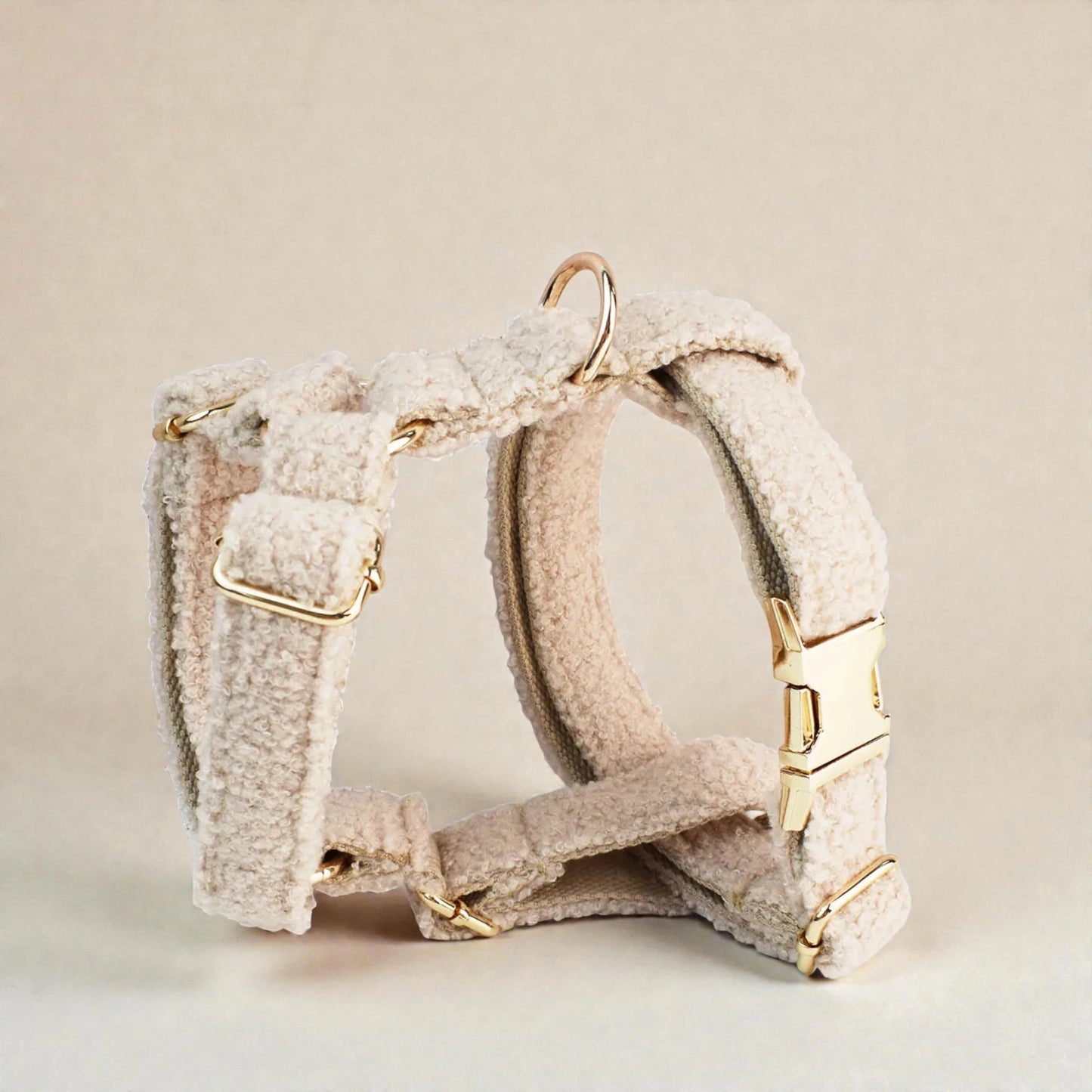 Teddy Fleece Harness - Beige
