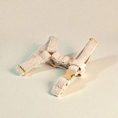 Teddy Fleece Harness - Beige