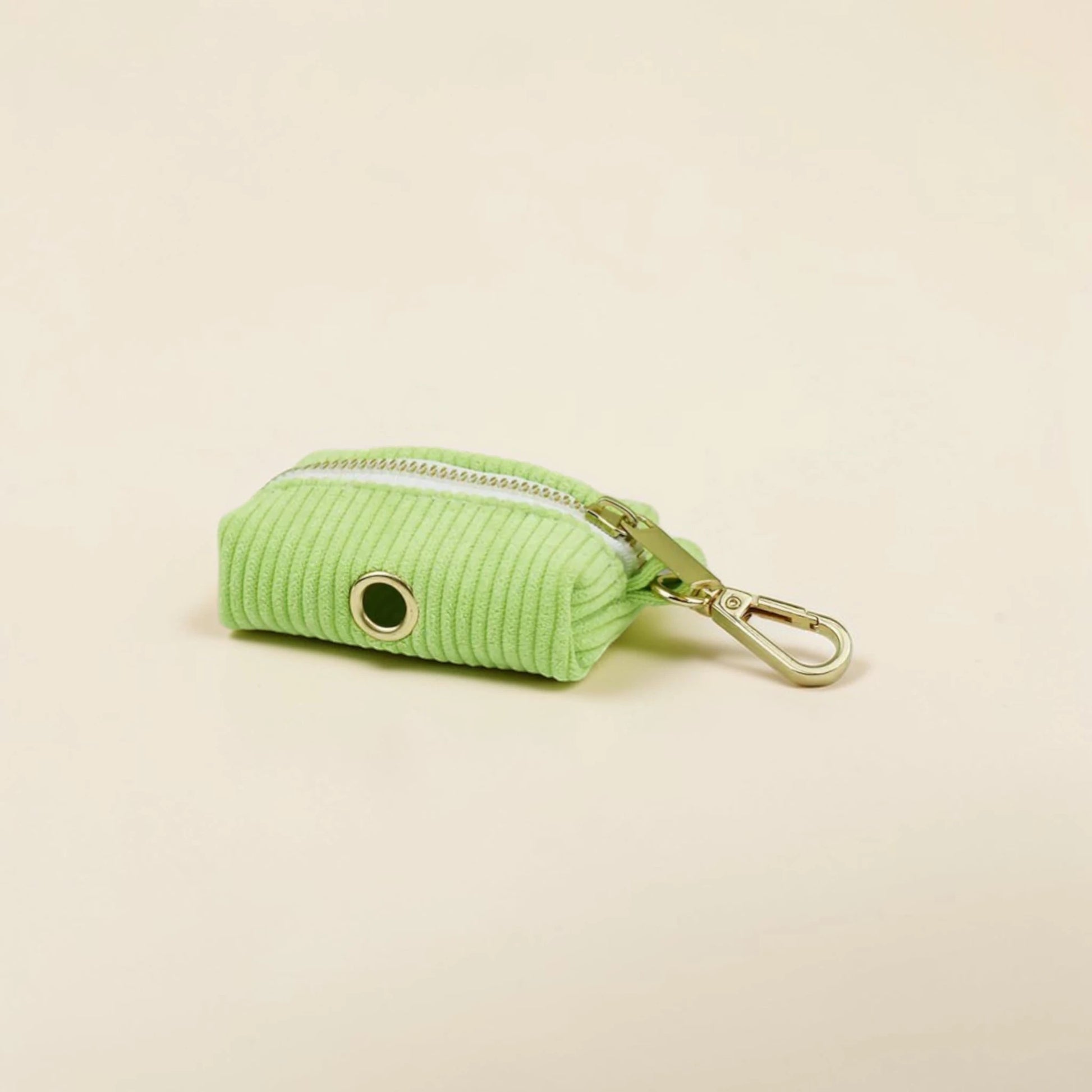 green dog poop bag holder