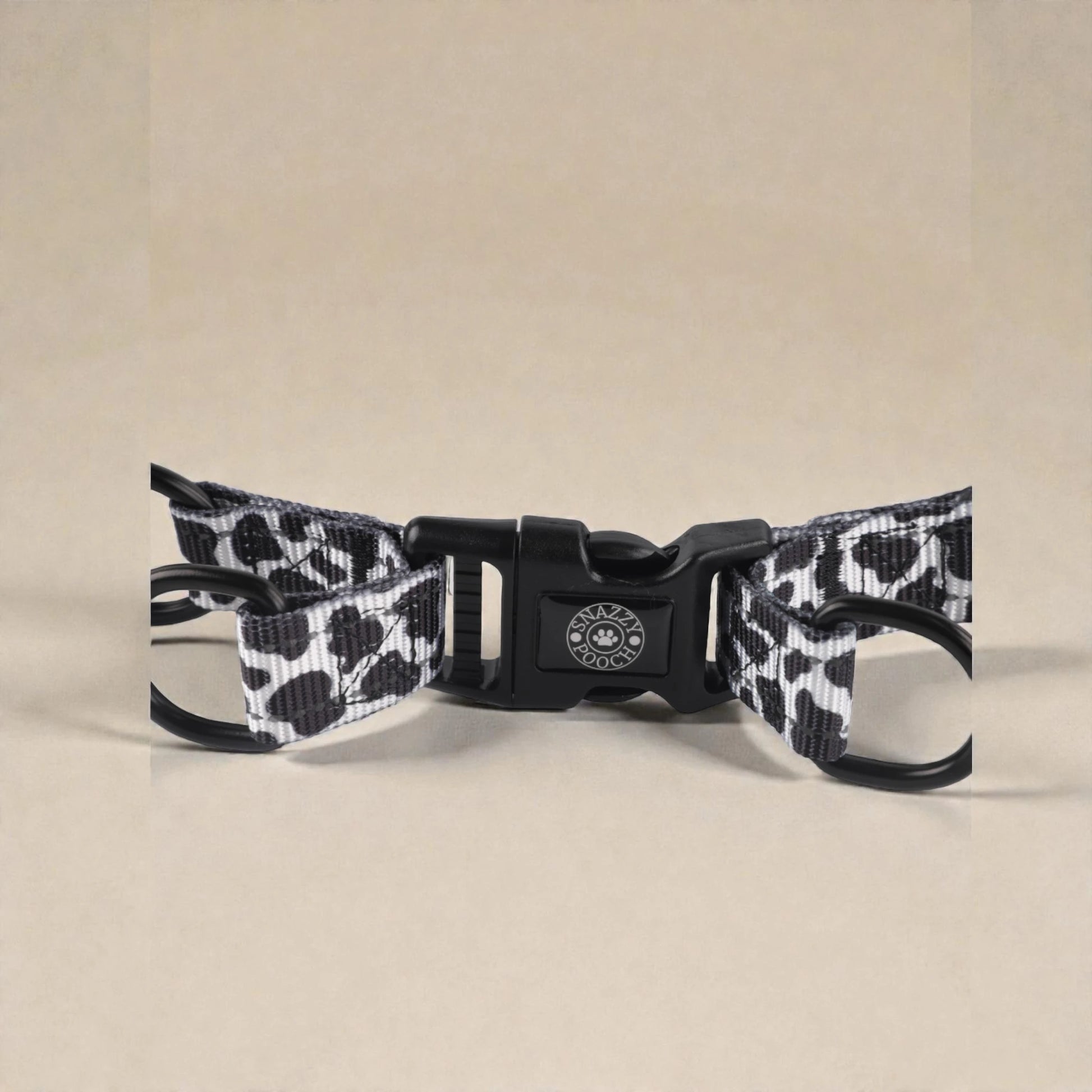 Dog harness buckle on a beige background