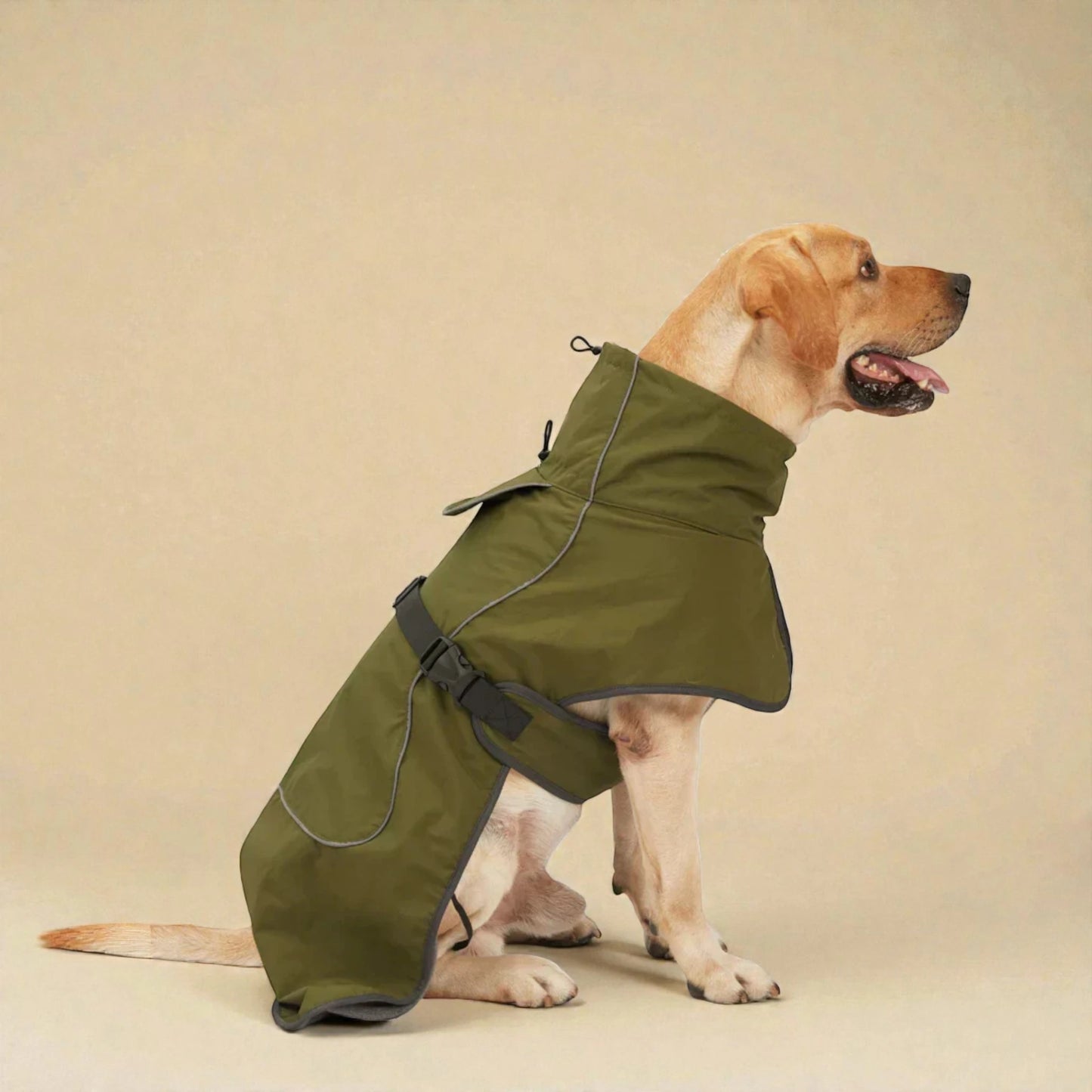 Large Breed Waterproof Dog Coat – Warm Fleece‑Lined Winter Jacket