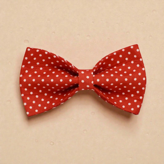 red polka dot dog bow tier